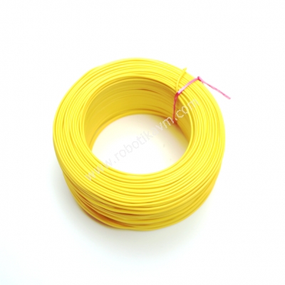 100-Metre-Tek-Damarli-Montaj-Kablosu-24AWG---Sari