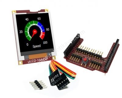 1.44′′-Arduino-LCD-Display-Shield---uLCD-144G2-AR