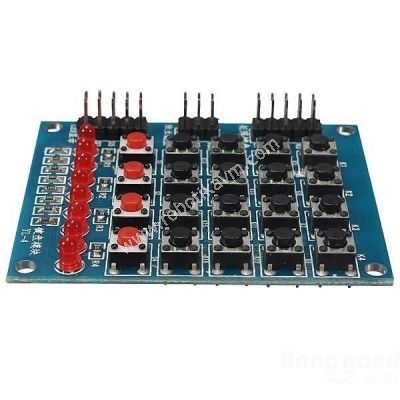 8 LED'li 4x4 Keypad Modl - Tu Takm Modl