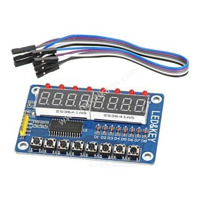 Arduino-Uyumlu-7-Segment-Gosterge-ve-Buton-Karti