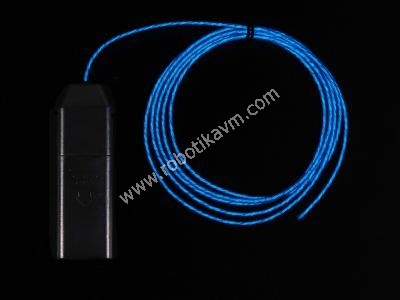 EL Wire Akma Efekli - nvertrl, Mavi, 2m - AF948