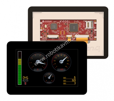 gen4 5.0" Kap. Dokunmatik ereveli LCD Ekran (gen4-uLCD-50DCT-CLB)