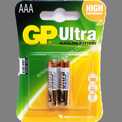 GP Ultra 1.5V AAA nce Kalem Pil - 2'li (Kumanda Pili)