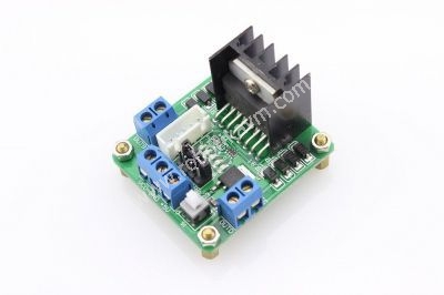 L298-cift-Motor-Surucu-Karti---Dual-Motor-Driver-(Yesil-PCB)