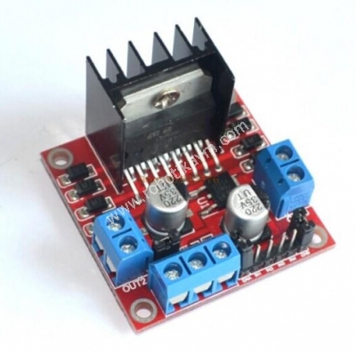 L298N Voltaj Regulatrl ift Motor Src Kart(Krmz PCB)