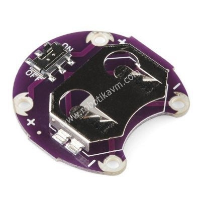 LilyPad-Coin-PCB---LilyPad-CR2032-Batarya-Yuvasi