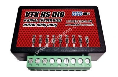 VTK HS DIO LabVIEW Uyumlu 8 Kanal, Dijital Giri-k Veri Toplama Kart