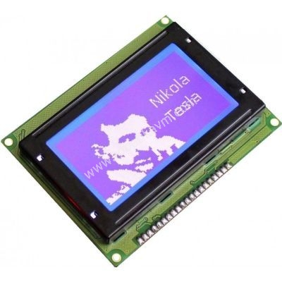 128x64 Grafik LCD, Mavi zerine Beyaz - TG12864B-02WA0