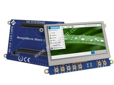 4.3′′ Dokunmatik BeagleBone Black Ekran - 4DCAPE-43T